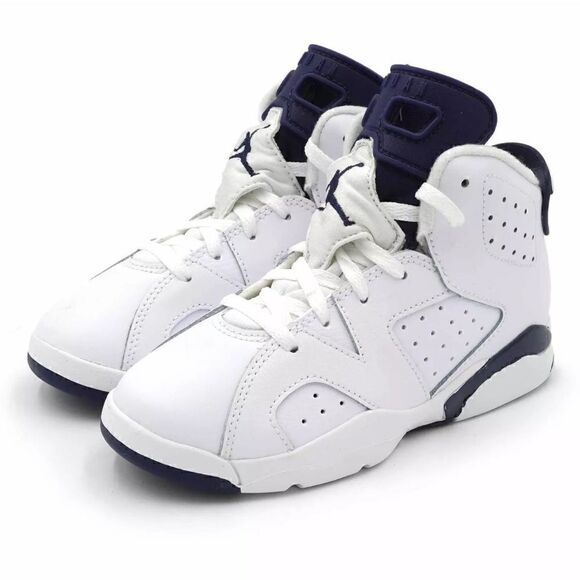 Nike AIR JORDAN 6 MIDNIGHT NAVY PS (PRESCHOOL) 2022 - Picture 1 of 13
